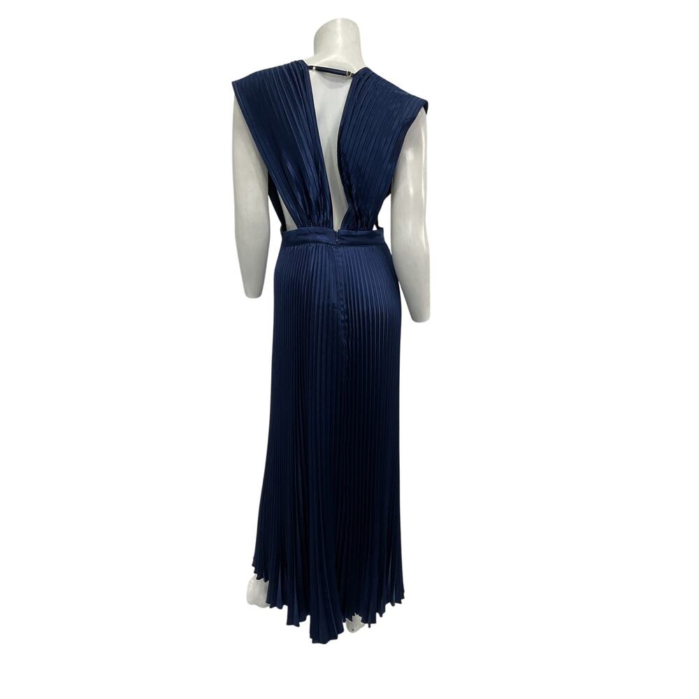 L'Idee 'Gala' Blue Polyester Gown Size 10 / M - NWT - Picture 3 of 5